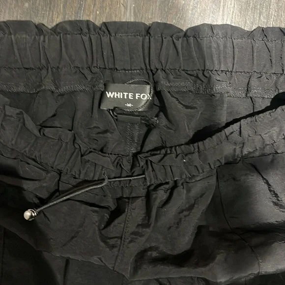 Black nylon parachute joggers - Picture 3 of 3